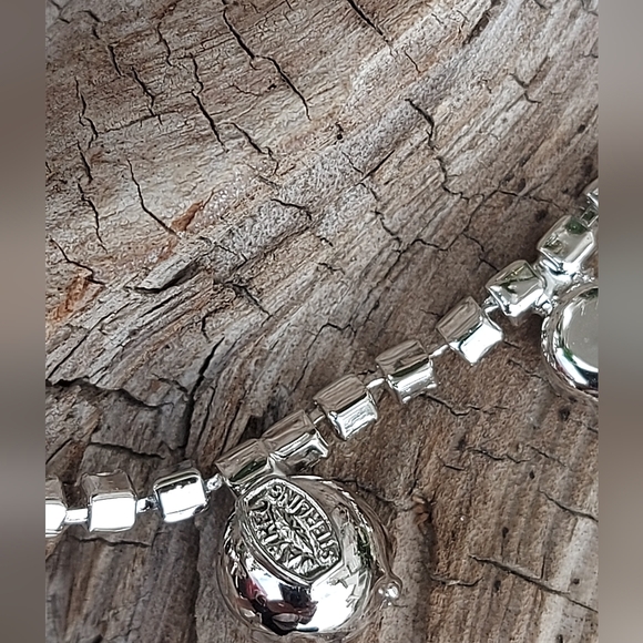 Jay Kel High Quality 925 Silver Graduated Rhinestone Necklace - Picture 7 of 7